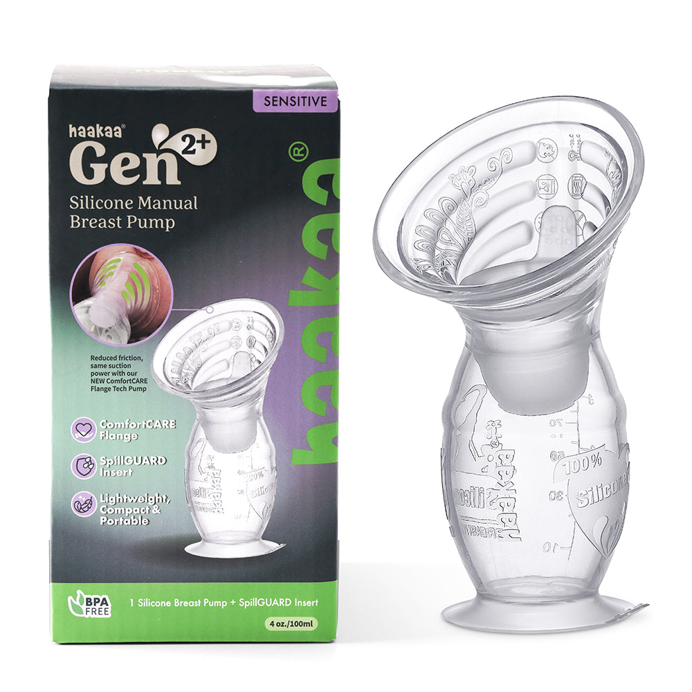Gen. 2 Plus Silicone Manual Breast Pump + SpillGUARD Insert