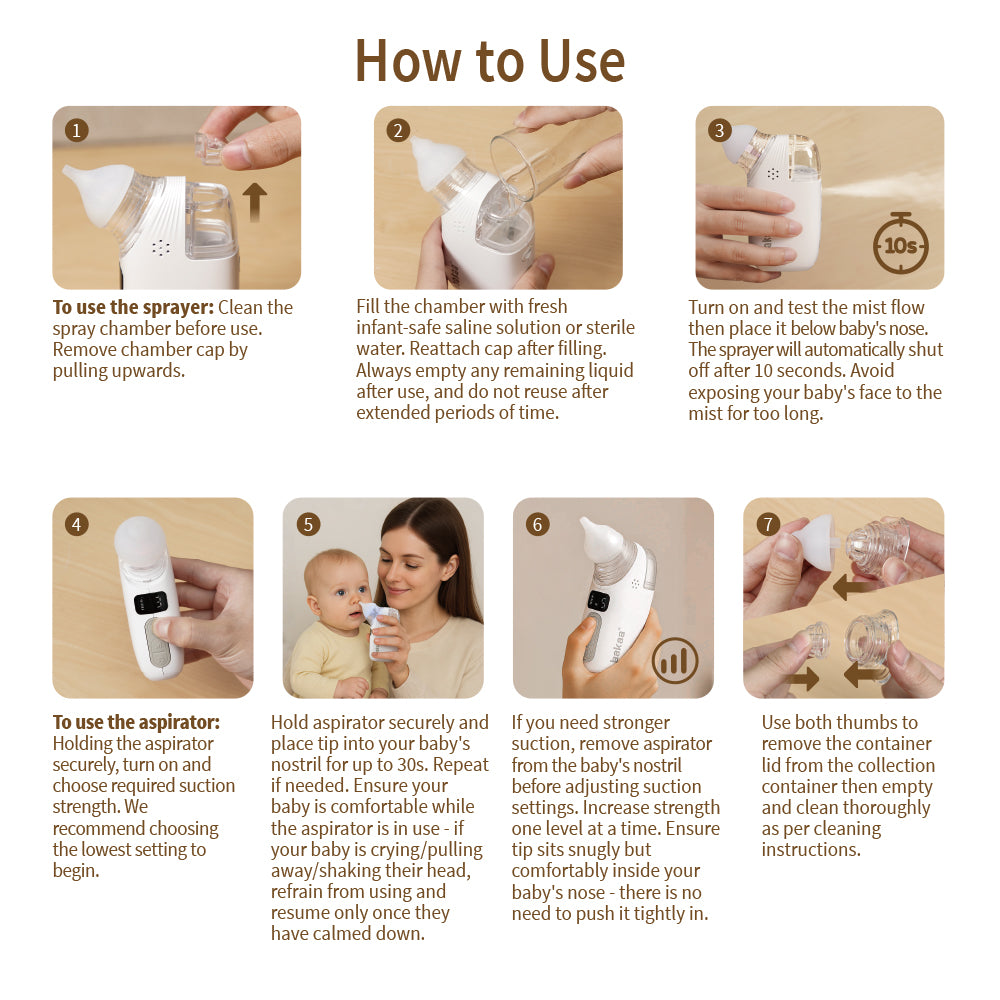 2-in-1 Nasal Aspirator with Sprayer