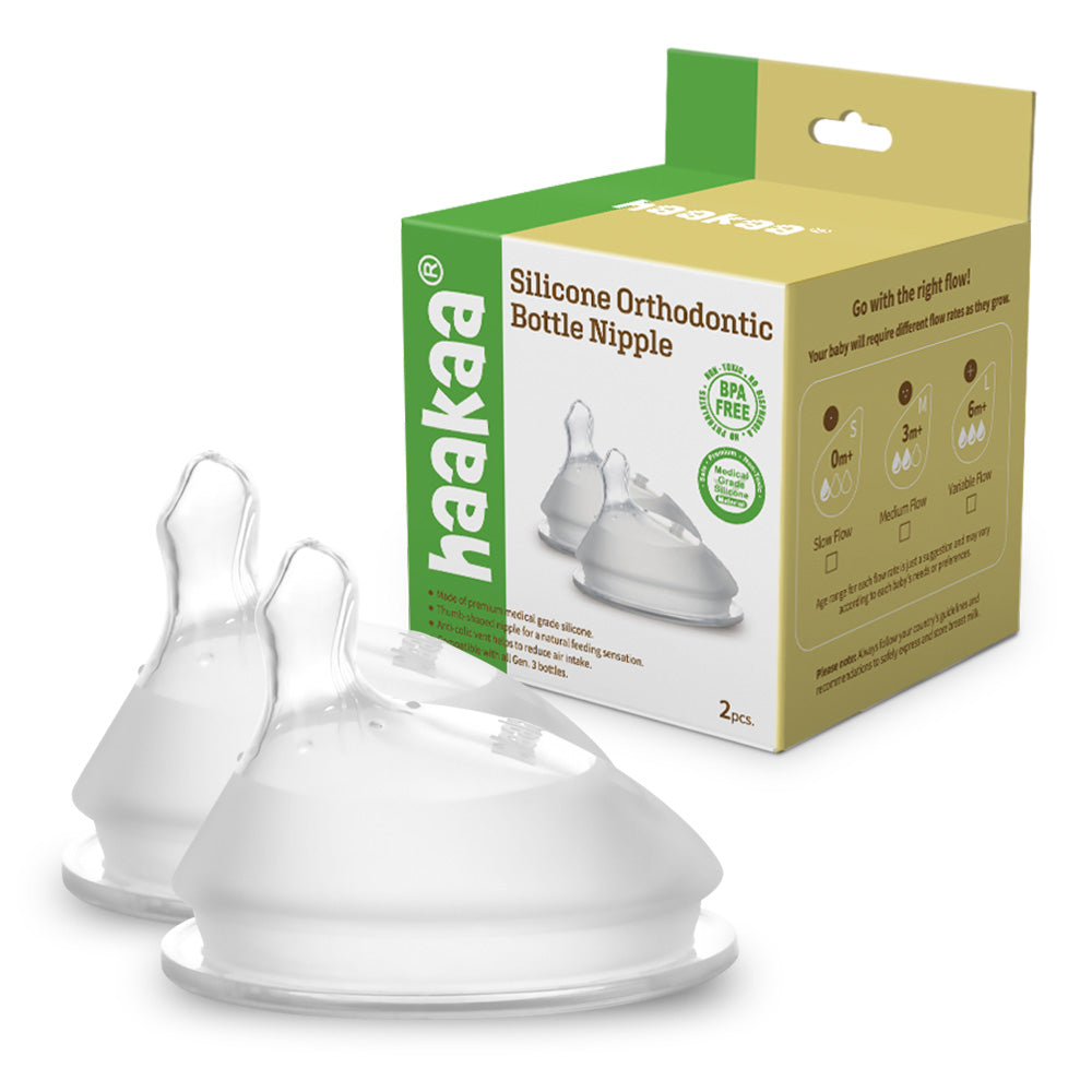 Generation 3 Silicone Orthodontic Bottle Nipple - 2pcs
