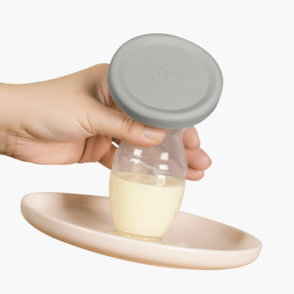 Generation 2 100ml Silicone Breast Pump with Suction Base & Silicone Cap Gift Box