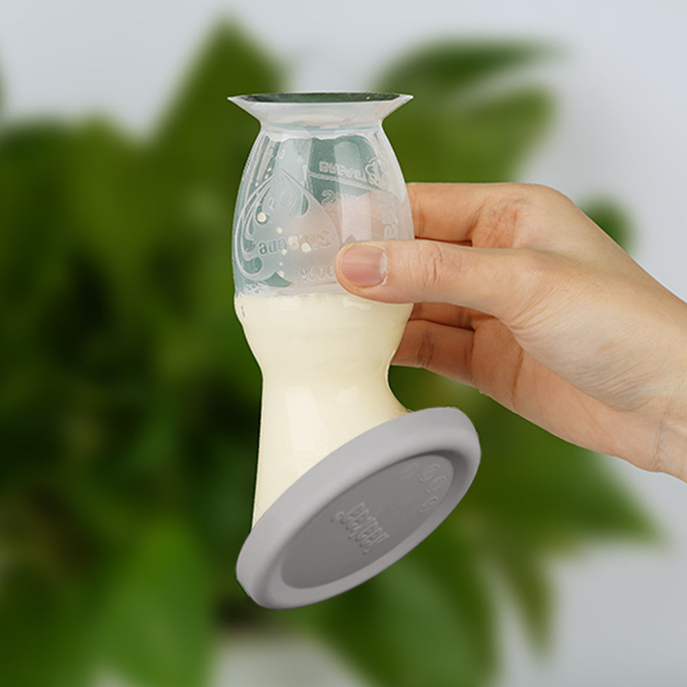 Generation 2 100ml Silicone Breast Pump with Suction Base & Silicone Cap Gift Box