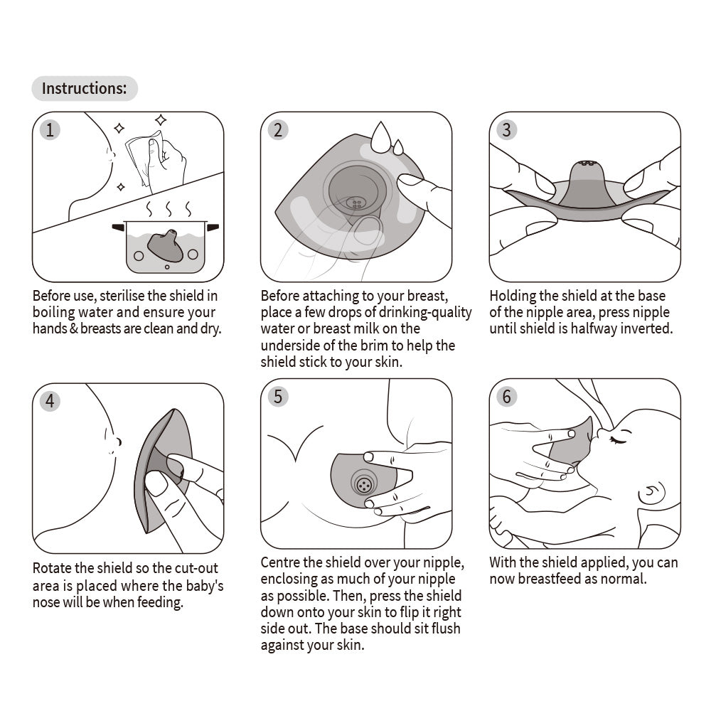 Silicone Nipple Shields 2 Pack