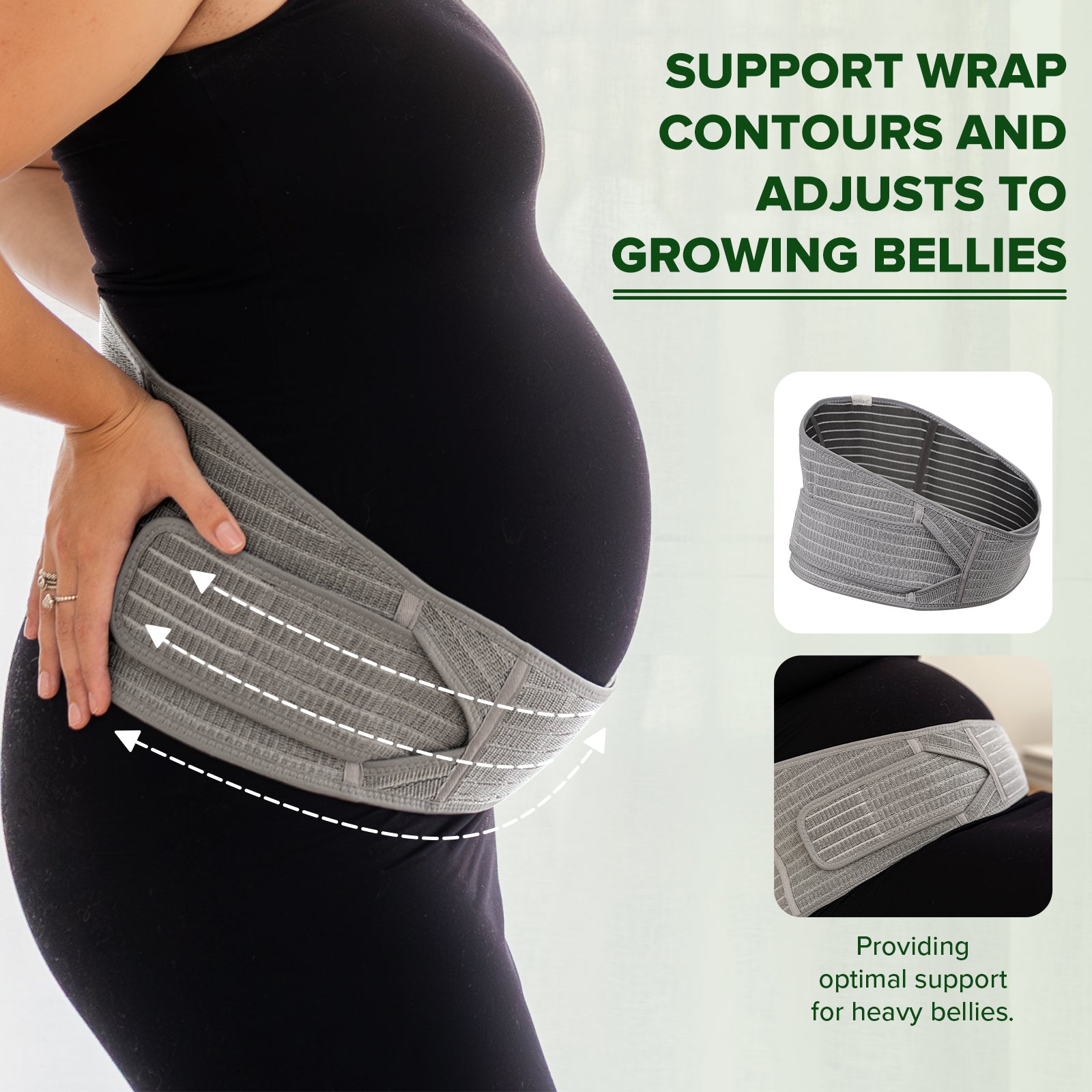 Pregnancy Support Wrap - Grey