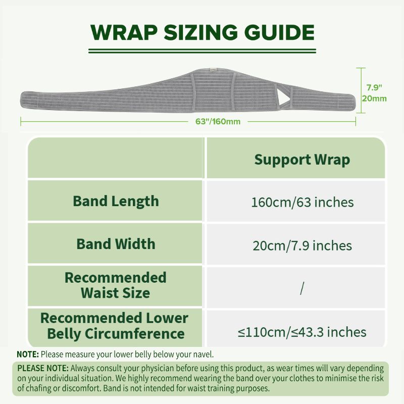 Pregnancy Support Wrap - Grey