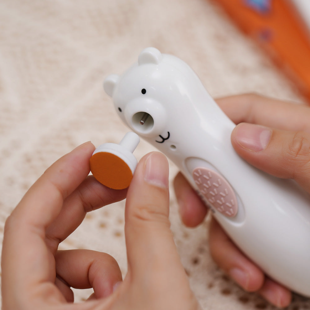 Happii Bear Rechargeable Nail Trimmer Set - White