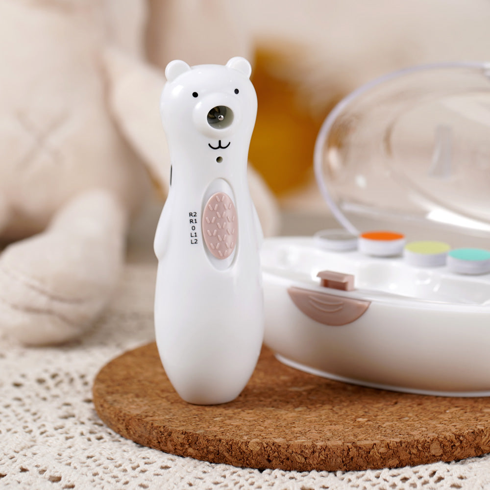 Happii Bear Rechargeable Nail Trimmer Set - White