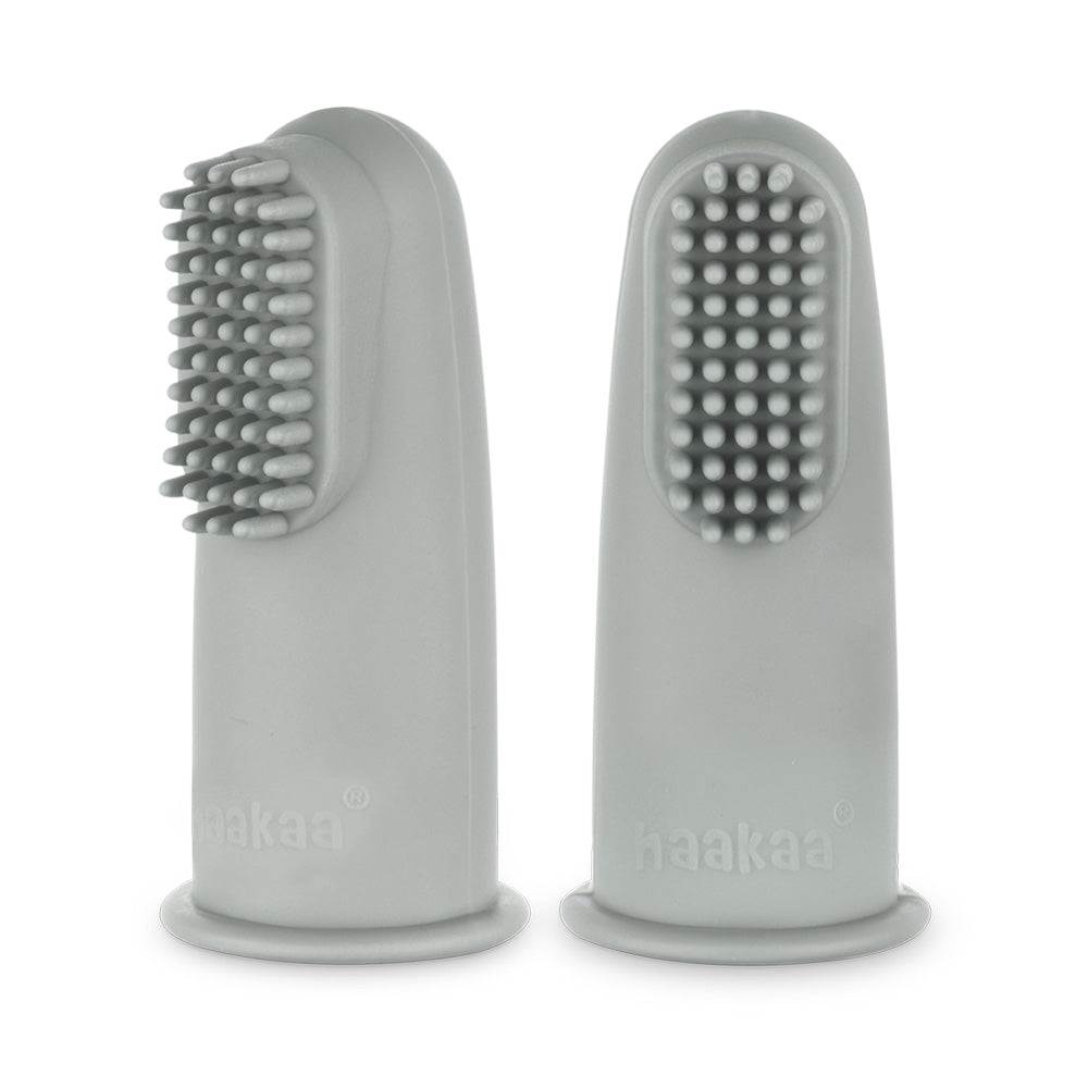Textured Silicone Finger Toothbrush 2pc