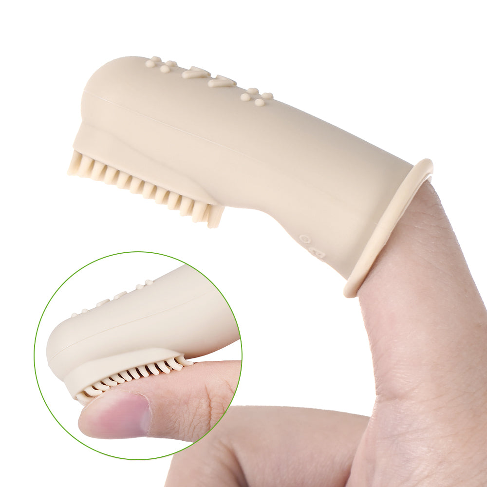 Textured Silicone Finger Toothbrush 2pc