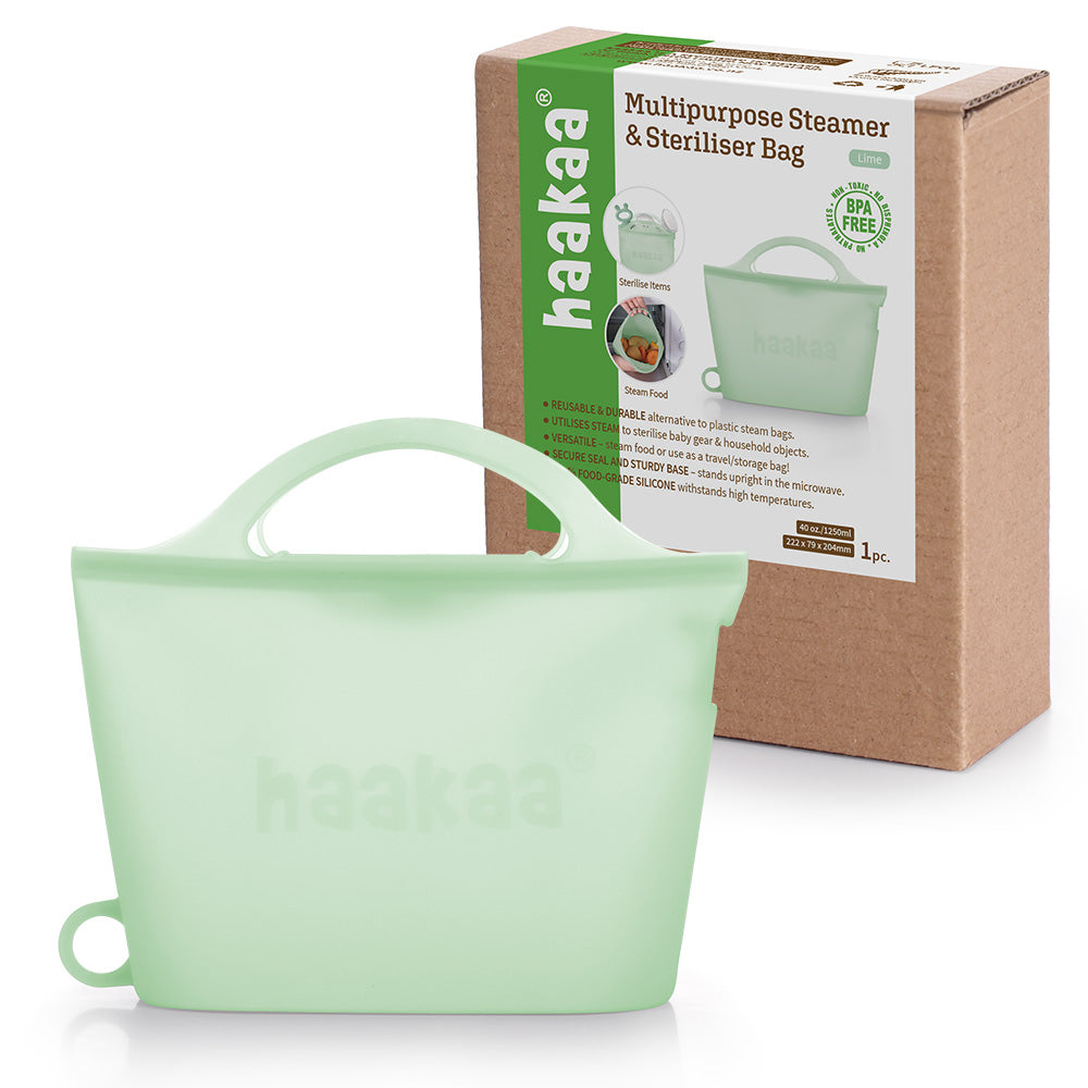 Multipurpose Steamer & Steriliser Bag - Lime