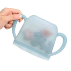 Snack-N-Seal Silicone Pouch - Elephant - Mist Blue