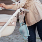 Snack-N-Seal Silicone Pouch - Elephant - Mist Blue